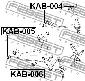 Сайлентблок KAB004 FEBEST KAB004