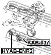 Сайлентблок цапфы KAB037 FEBEST KAB037