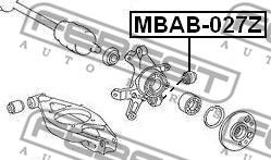 Сайлентблок MBAB027Z FEBEST MBAB027Z