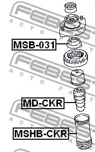 Пыльник амортизатора MSHBCKR FEBEST MSHBCKR