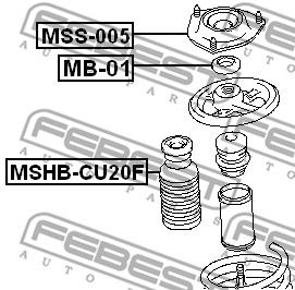Пылезащитный комплект MSHBCU20F FEBEST MSHBCU20F