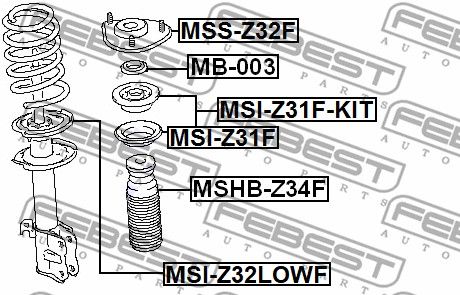 Пылезащитный комплект MSHBZ34F FEBEST MSHBZ34F