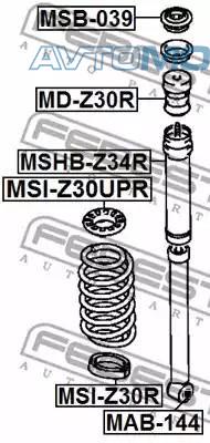 Проставка пружины MSIZ30R FEBEST MSIZ30R
