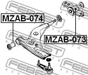 Сайлентблок MZAB073 FEBEST MZAB073