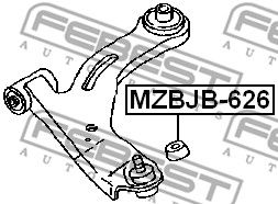 Пыльник MZBJB626 FEBEST MZBJB626