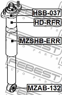 Пыльник амортизатора MZSHBERR FEBEST MZSHBERR
