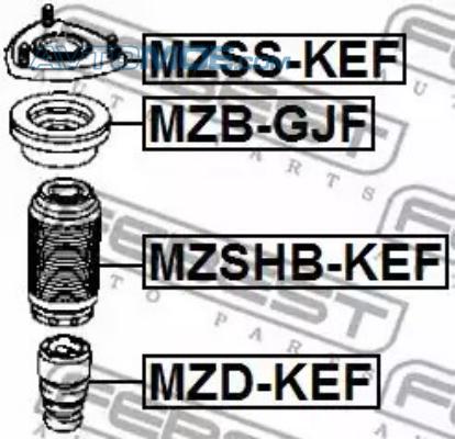Опора амортизатора MZSSKEF FEBEST MZSSKEF