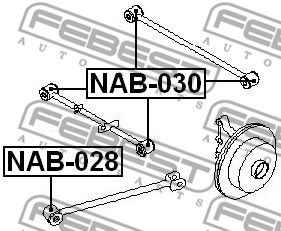 Сайлентблок NAB028 FEBEST NAB028