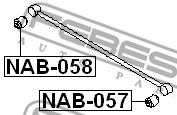 Сайлентблок NAB058 FEBEST NAB058