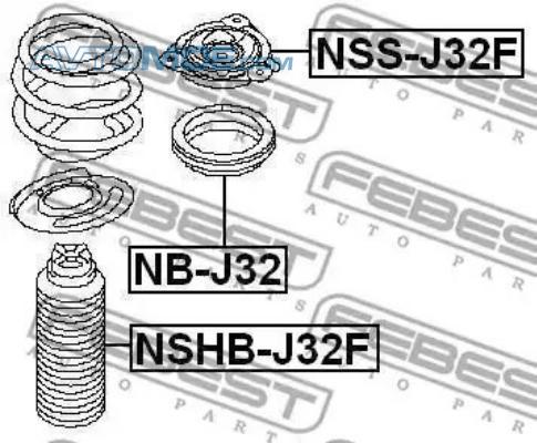 Подшипник NBJ32 FEBEST NBJ32