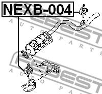 Кронштейн NEXB004 FEBEST NEXB004