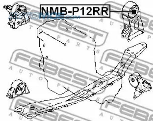 Сайлентблок NMBP12RR FEBEST NMBP12RR