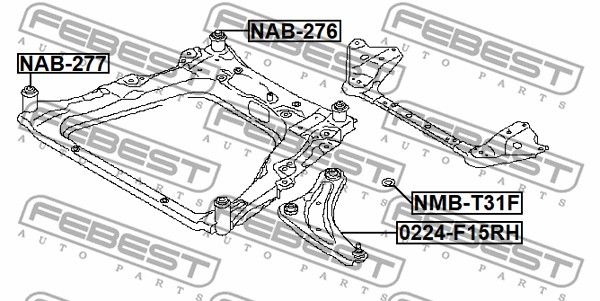 Опора NMBT31F FEBEST NMBT31F