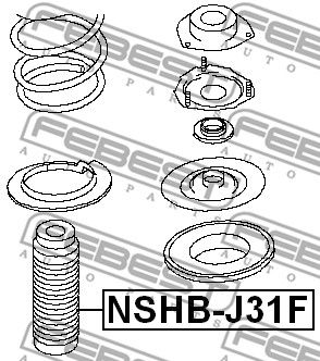 Пыльник амортизатора NSHBJ31F FEBEST NSHBJ31F