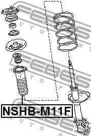 Пыльник амортизатора NSHBM11F FEBEST NSHBM11F