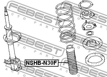 Пыльник амортизатора NSHBN30F FEBEST NSHBN30F