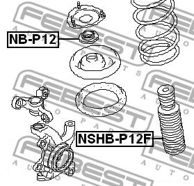 Пыльник амортизатора NSHBP12F FEBEST NSHBP12F