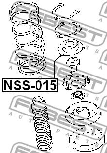 Опора амортизатора NSS015 FEBEST NSS015