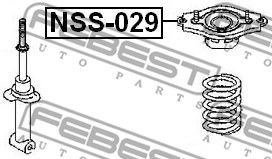 Опора амортизатора NSS029 FEBEST NSS029