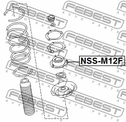 Опора амортизатора NSSM12F FEBEST NSSM12F