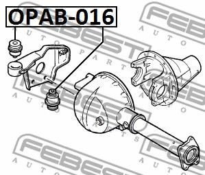 Сайлентблок OPAB016 FEBEST OPAB016