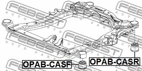 Сайлентблок подрамника OPABCASF FEBEST OPABCASF