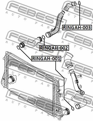 Кольцо уплотнительное RINGAH001 FEBEST RINGAH001
