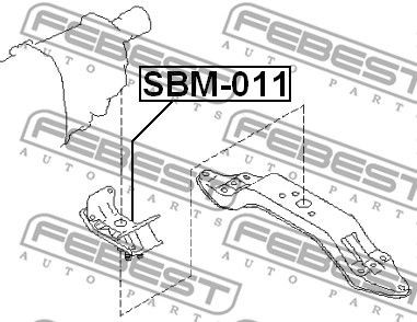 Опора двигателя SBM011 FEBEST SBM011