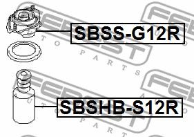 Пыльник амортизатора SBSHBS12R FEBEST SBSHBS12R