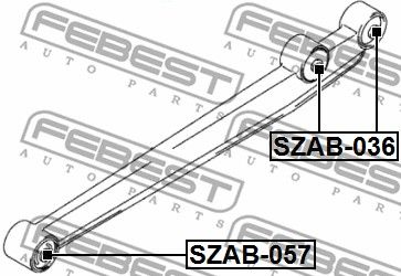 Сайлентблок SZAB036 FEBEST SZAB036