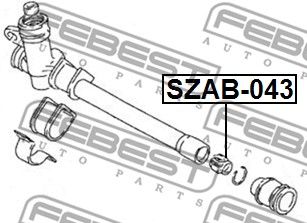 Сайлентблок SZAB043 FEBEST SZAB043