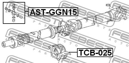 Подшипник TCB025 FEBEST TCB025