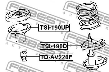 Отбойник амортизатора TDAV220F FEBEST TDAV220F