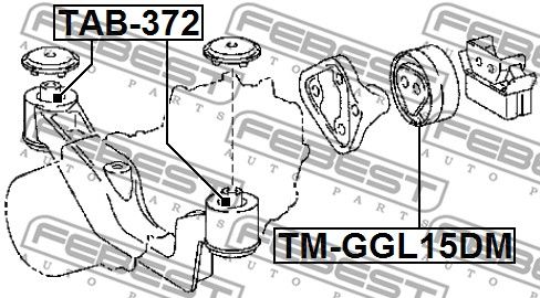Опора дифференциала TMGGL15DM FEBEST TMGGL15DM