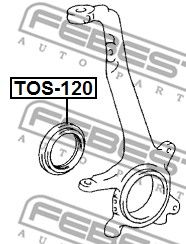 Сальник TOS120 FEBEST TOS120
