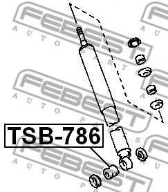 Втулка TSB786 FEBEST TSB786