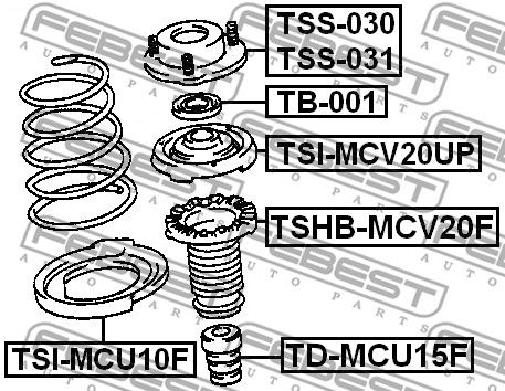 Пыльник амортизатора TSHBMCV20F FEBEST TSHBMCV20F
