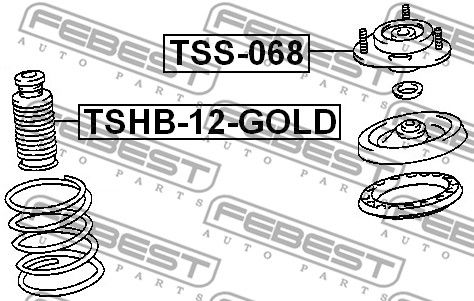 Опора амортизатора TSS068 FEBEST TSS068