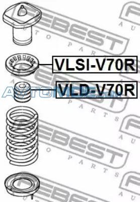 Отбойник амортизатора VLDV70R FEBEST VLDV70R