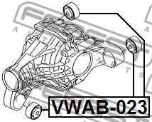 Сайлентблок VWAB023 FEBEST VWAB023