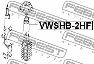 Пыльник амортизатора VWSHB2HF FEBEST VWSHB2HF