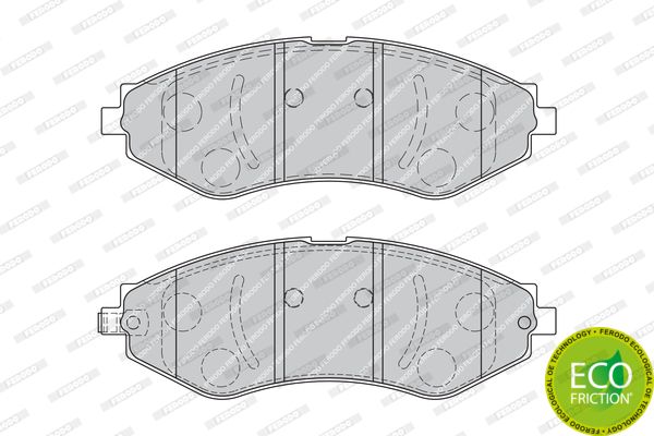 Колодки тормозные FDB1905 FERODO FDB1905