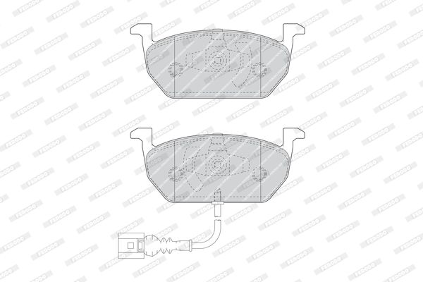 Колодки тормозные FDB4454 FERODO FDB4454