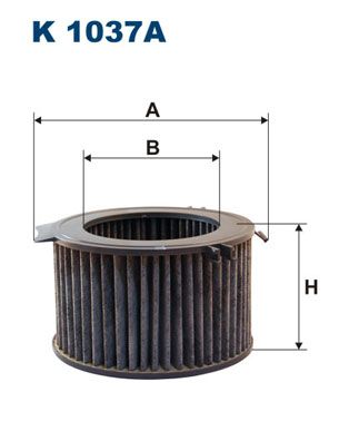 Фильтр салона угольный K1037A FILTRON K1037A