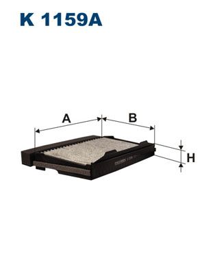 Фильтр салона угольный K1159A FILTRON K1159A