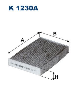 Фильтр салона угольный K1230A FILTRON K1230A
