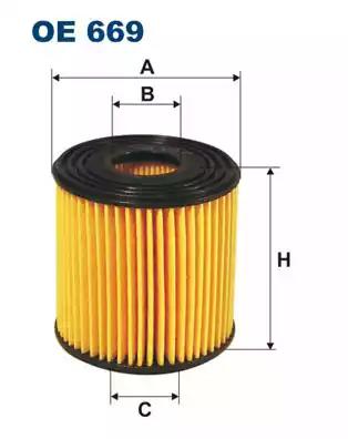 Фильтр масляный OE669 FILTRON OE669