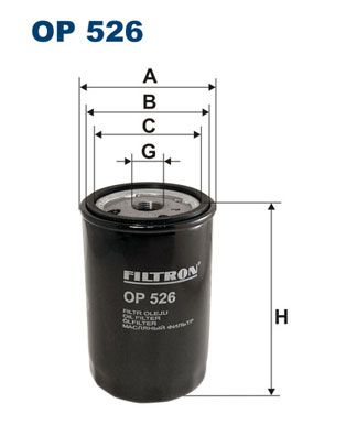 Фильтр масляный OP526 FILTRON OP526