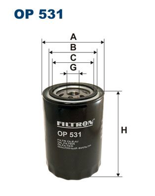 Фильтр масляный OP531 FILTRON OP531
