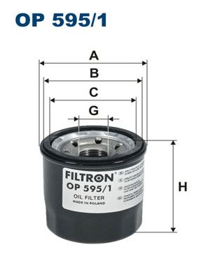 Фильтр масляный OP5951 FILTRON OP5951